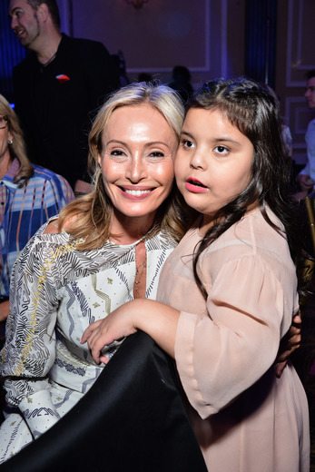 Lubov Azria with Make-A-Wish child